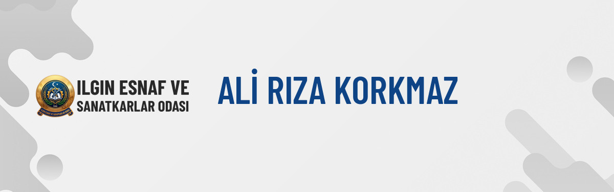 ALİ RIZA KORKMAZ