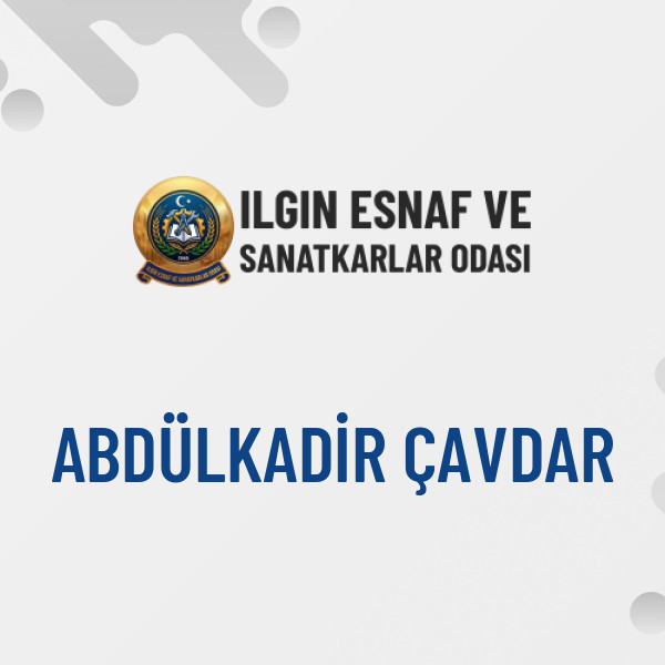 ABDÜLKADİR ÇAVDAR