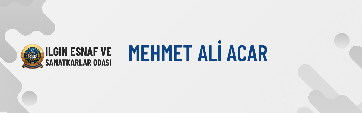 MEHMET ALİ ACAR