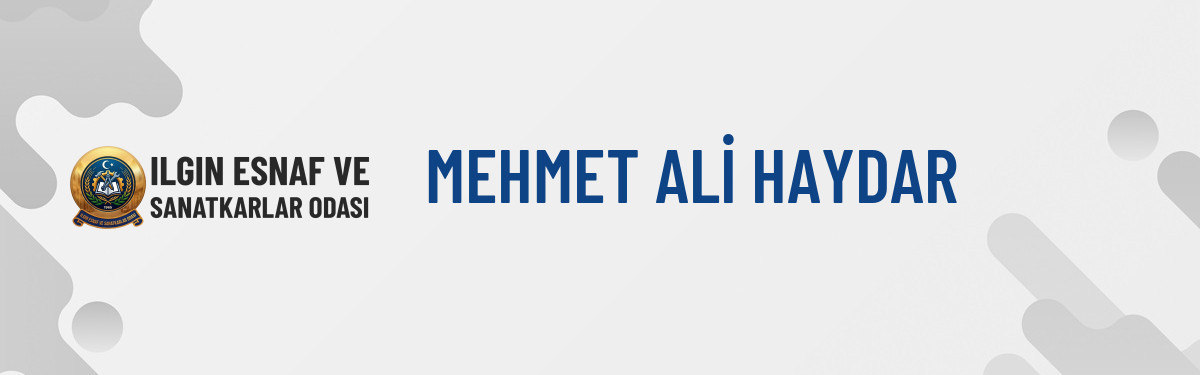 MEHMET ALİ HAYDAR